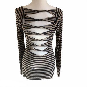 Revolve Bailey 44 Striped Ladder Back Top M